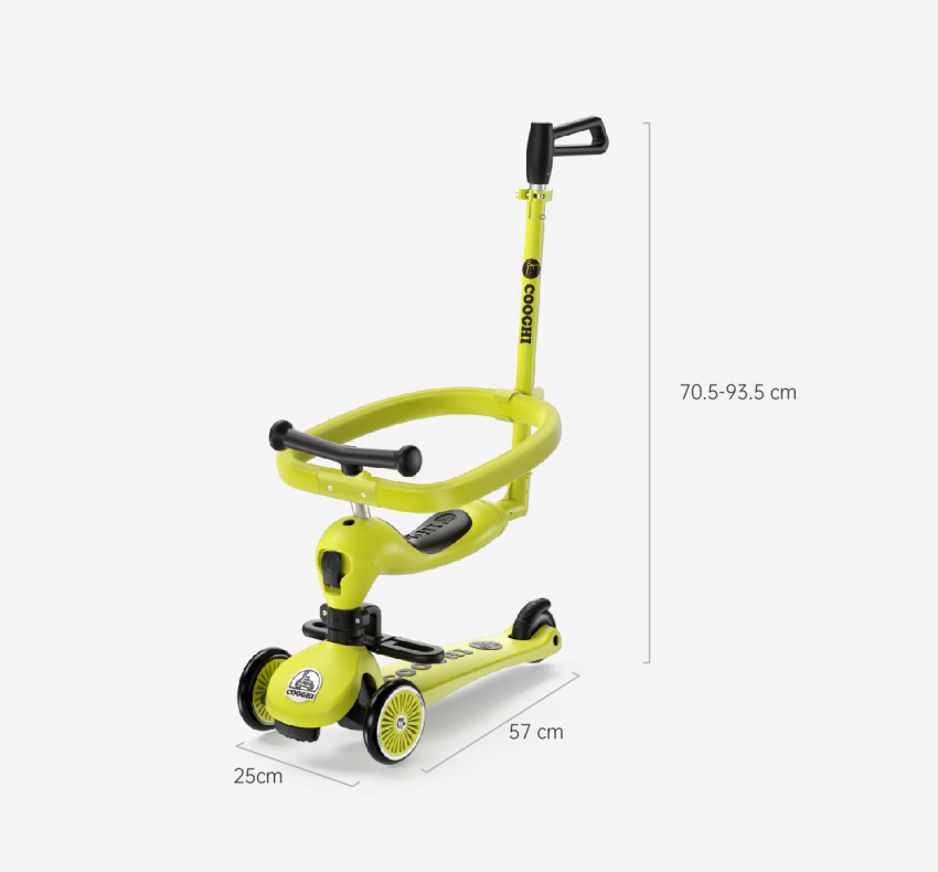 Babies learn to walk and slide, and there is a fantastic ride four-in-one scooter, one 