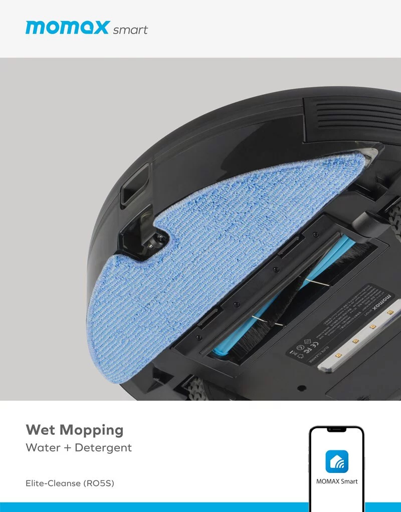 Momax Elite Cleanse 智能紫外光掃地吸塵機械人 RO5S