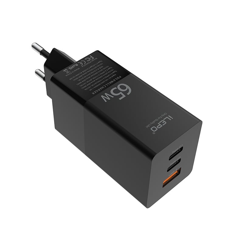 Fast Charger 65W GaN technology  QC 3.0 Mini Wall USB Charger Mobile Phone Type C PD Charger for mobile phone